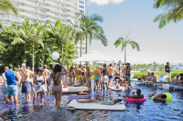 Lei pride pool party hawaii