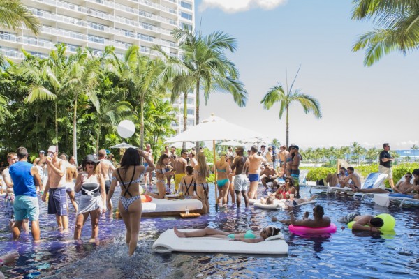 Lei pride pool party hawaii